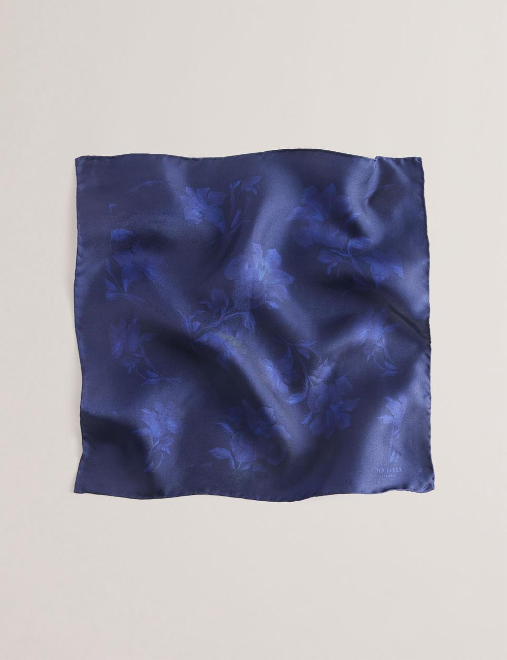 Pañuelos De Bolsillo Ted Baker AUSTINS - Two Tone Floral Silk Pocket Hombre Azul Marino | LQGE-19287