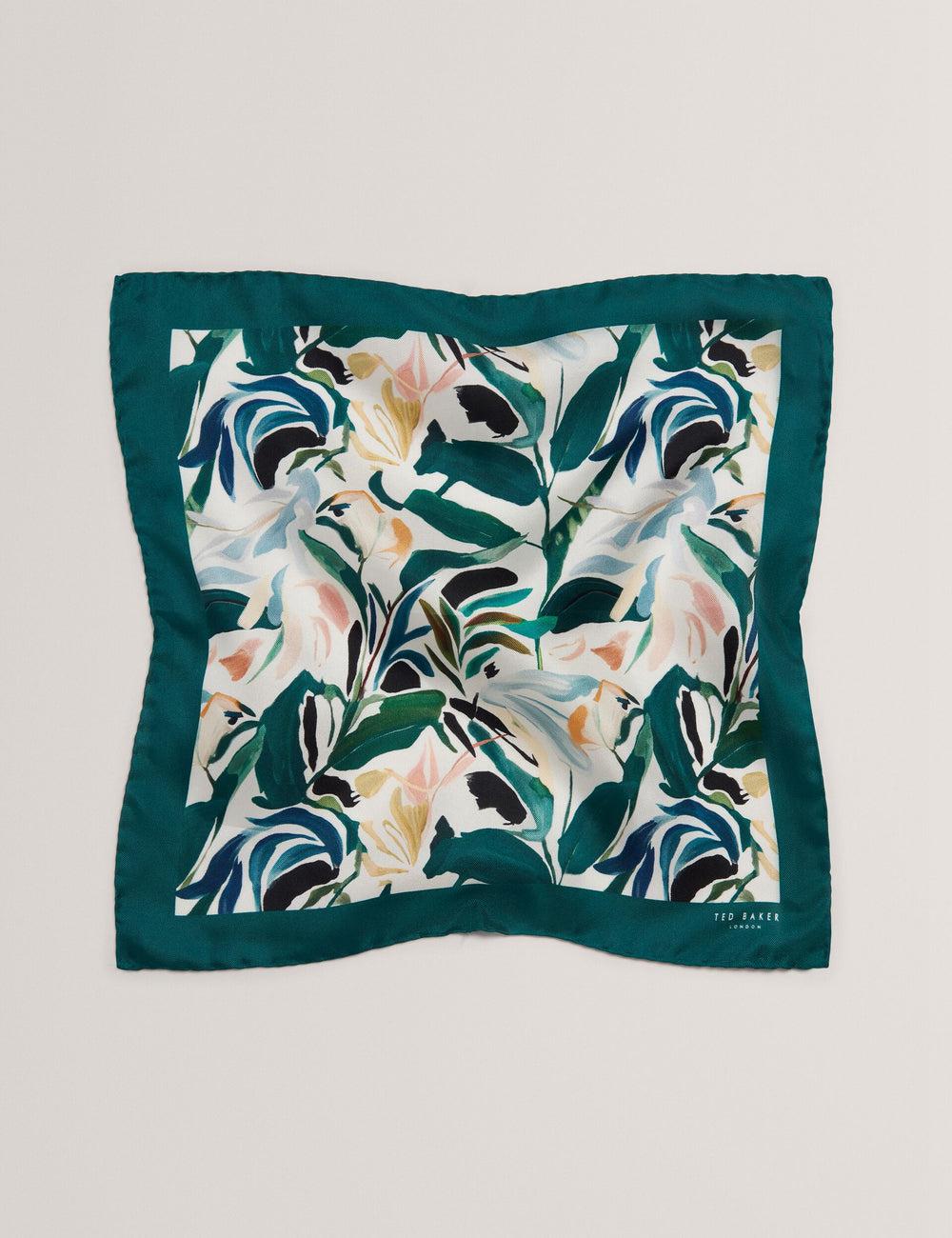 Pañuelos De Bolsillo Ted Baker BOYTONP - Botanical Floral Silk Pocket Hombre Ecru | OQNI-15470