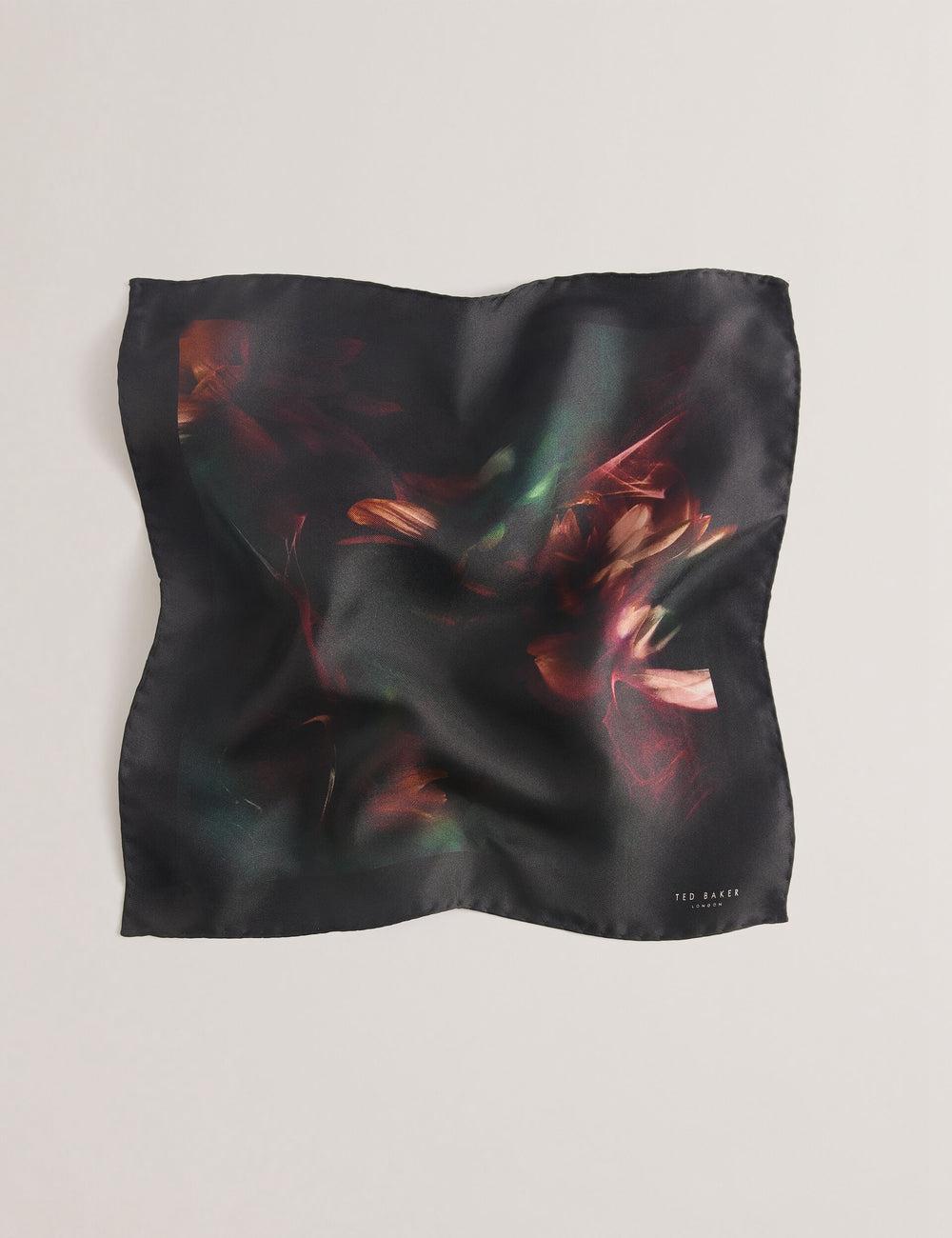 Pañuelos De Bolsillo Ted Baker DALLASE - Smokey Floral Print Silk Pocket Hombre Negras | YZUA-48127