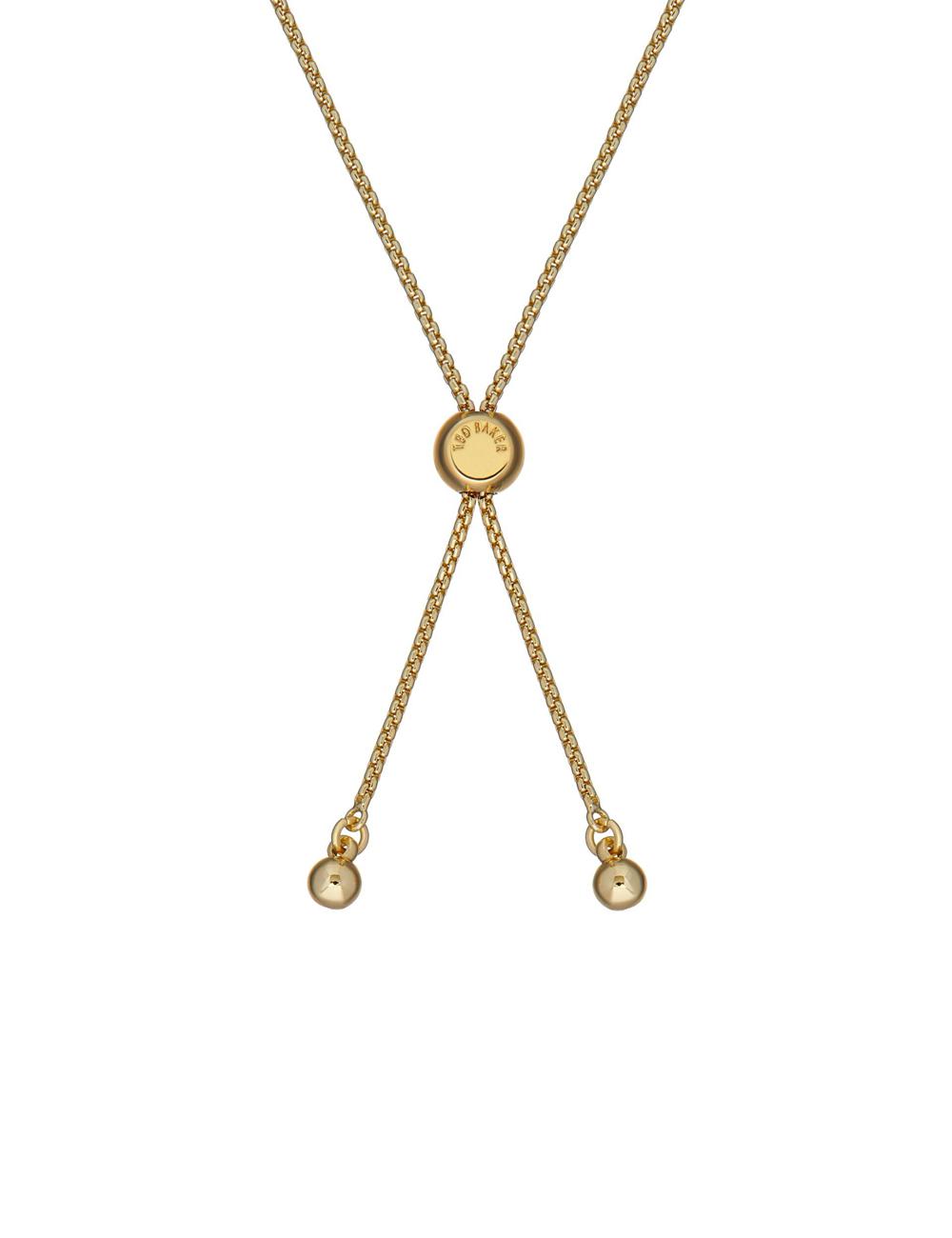 Pulseras Ted Baker INELA - Island Pearl Bead Adjustable Mujer Doradas | KNJP-02683