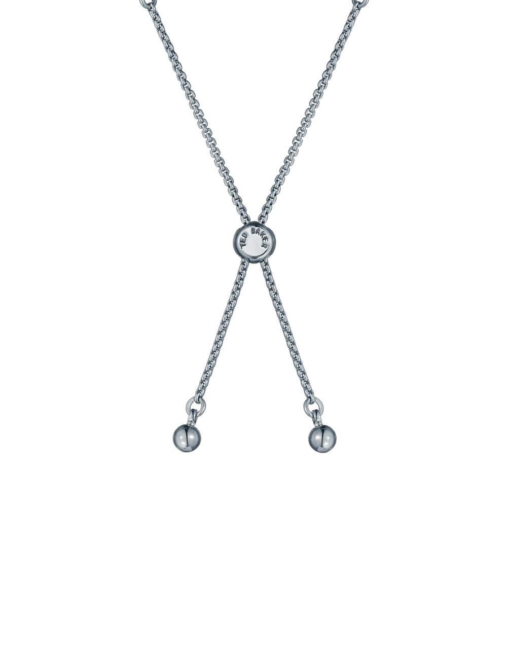 Pulseras Ted Baker ISABELA - Baguette Crystal Adjustable Mujer Plateadas | SHBW-62894