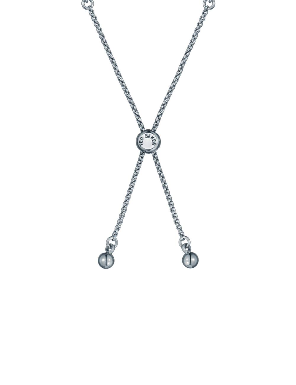 Pulseras Ted Baker ISELA - Baguette Crystal Slider Tennis Mujer Plateadas | PEJL-70862