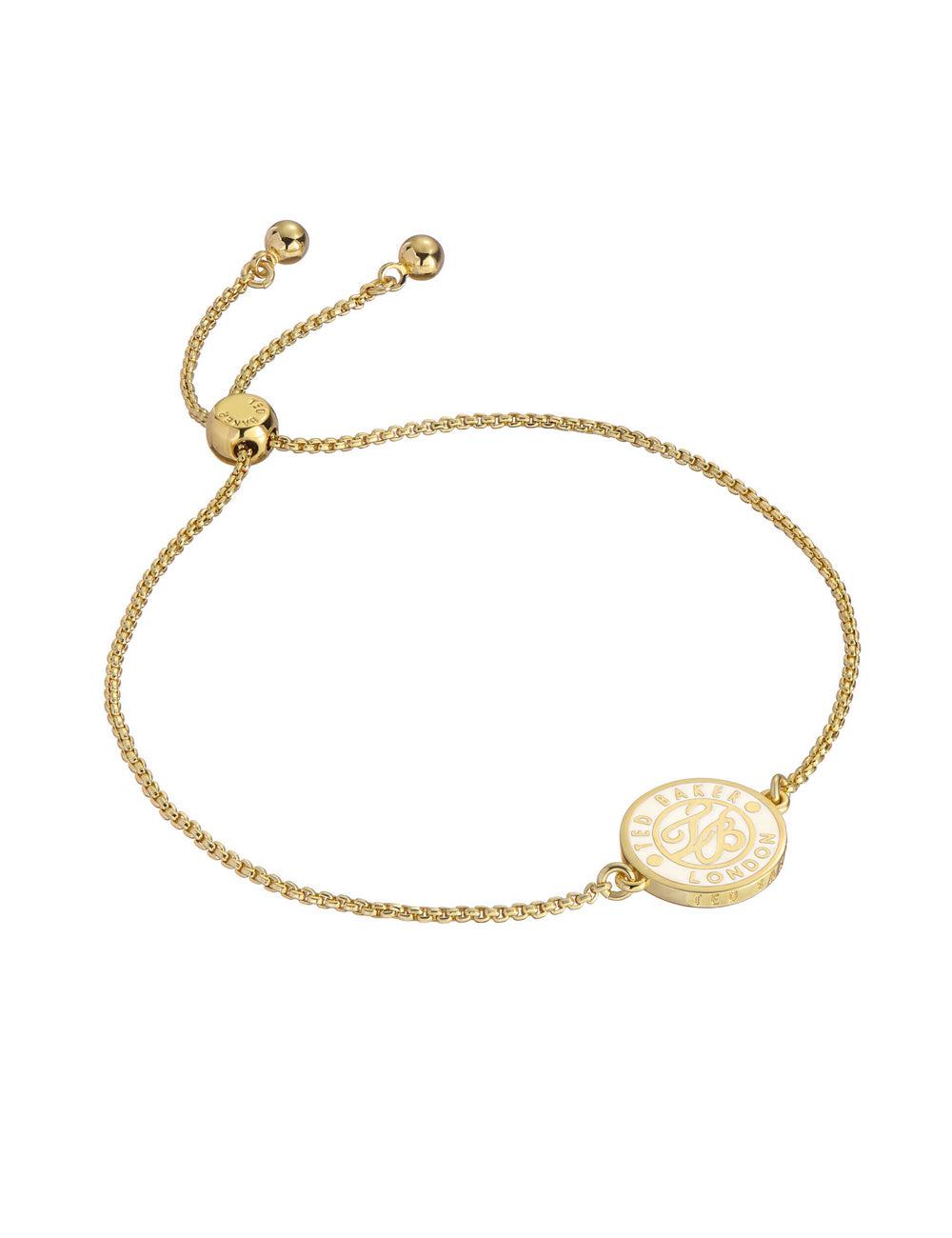 Pulseras Ted Baker MONELLE - Monogram Logo Coin Adjustable Mujer Doradas | KOUQ-19405