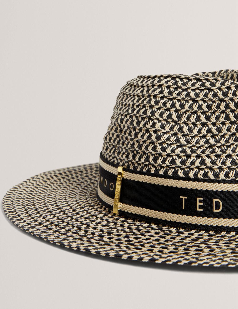 Sombreros Ted Baker CLARIES - Mixed Weave Straw Mujer Natural | VCWY-49356