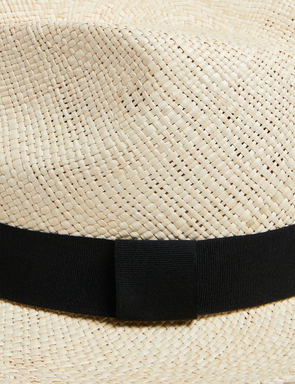 Sombreros Ted Baker JIMESI - Woven Straw Panama Beach Hombre Blancas | IMAN-70136