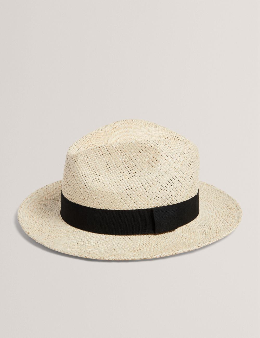 Sombreros Ted Baker JIMESI - Woven Straw Panama Beach Hombre Blancas | IMAN-70136