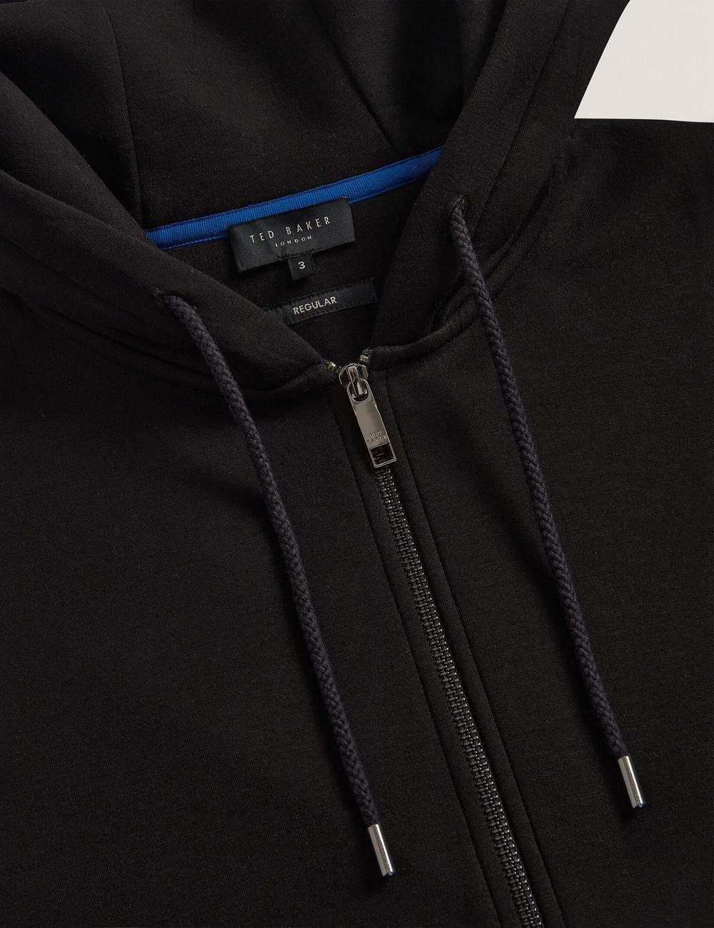 Sudadera con Capucha Ted Baker EPIO - Zip Through Neoprene Hombre Negras | QRGU-18625