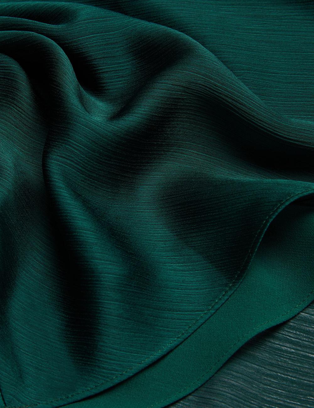 Vestido Largo Ted Baker RIMINI - Chiffon Drape Neck Detail Mujer Verde | DTHS-01359